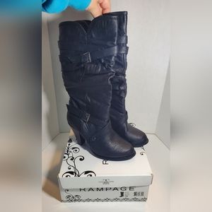 Rampage Black Boots, Women's Size 10